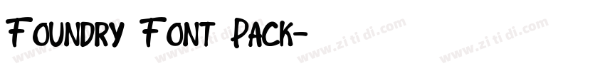Foundry Font Pack字体转换